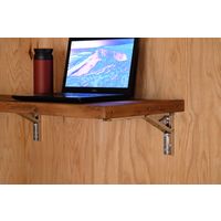 和合商事 ワンタッチ折りたたみ棚受 ステンレスタッチポン 30cm STP-300 1セット(2本入)