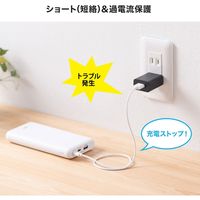 サンワサプライ USB充電器(1A・ブラック) ACA-IP86BK 1個