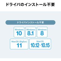 サンワサプライ USB3.2-LAN変換アダプタ(ホワイト) USB-CVLAN1WN 1個
