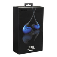 SHURE 高遮音性イヤホン ブルー ユニバーサルケーブル付属 SE846BABL+UNI-A 1個（直送品）