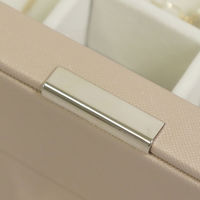 MOJYU ジュエリーボックス アシャ 2段 ピーチベージュ JWB-017 1台（直送品）