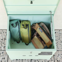 MOJYU リンダ ベンチ収納宅配ボックス セージグリーン 1台（直送品）