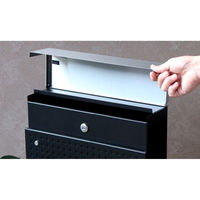 MOJYU ローザ スタンドポスト ブラック 1台（直送品）