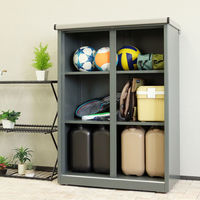 MOJYU 物置 アーヴェ ラージ スレートグレー/パールグレー SED-006 1台（直送品）