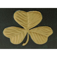 MOJYU クローバー 鋳物壁掛けポスト グリーン 1台（直送品）