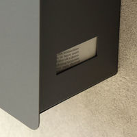 MOJYU カスト 壁掛けポスト グレー 1台（直送品）