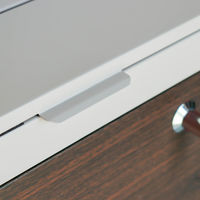 MOJYU クレオ 壁掛けポスト ライトベージュ/ブラウン木目 1台（直送品）