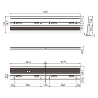 八木熊 ゴム製スロープ KY段差スルーR L1000mm×W235mm×D29.5mm 1137070301 1個（直送品）