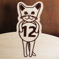 ヤマト工芸 振り子時計 CATS 掛け時計 時計 アナログ 木製 天然木 ネコ 353117 1個（直送品）