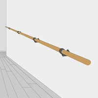 清水 いたわりエコてすり階段用 φ32×3600mm(3本継) 1セット(1P×5)（直送品）