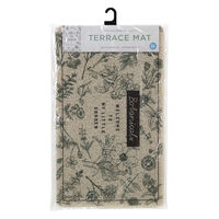 SOW 玄関マット ふかふかテラスマット 75×45cm ボタニカル 485204 1個（直送品）