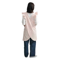 ウェーブ エプロン 肩フリルバッククロスエプロン COCOWALK スモークピンク 412201 1個（直送品）