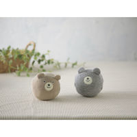 ウェーブ おもちゃ コロコロボール スマイリーくまさん ベビー グレー 473352 1個（直送品）