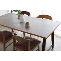 【軒先渡し】東馬 テルム ダイニングテーブル天板 180 幅1800×奥行800×高さ25mm GY/LBR 1台（直送品）