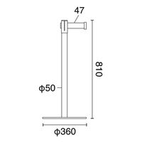 友屋 売場備品 ベルトパーティションSUS-3赤H80cm要組立 33886RED 1ケース(1個)（直送品）
