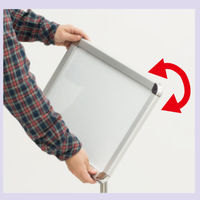 友屋 POP用品 グリップS (2) 改 A3 ブラック 56745A3B 1ケース(1個)（直送品）