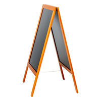 友屋 A型ボード ハイグレードA型ブラックボード チーク色 SBSW (TE-120)両面 61493-02 1袋(1個)（直送品）