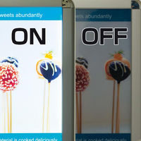 友屋 売場備品 MGライトパネルカスタム 屋内外 A2 シルバー 56117-A2 1ケース(3個)（直送品）