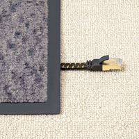 サンワサプライ カテゴリ8メッシュフラットLANケーブル KB-T8MEFL-01BK 1個