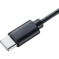 有線マウス　3ボタン　中型サイズ　ブルーLED　MA-BLC194BK　サンワサプライ　1個（直送品）