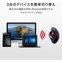 サンワサプライ Bluetoothエルゴトラックボール(チルトホイール・マルチペアリング) MA-BTTB179BK 1個（直送品）