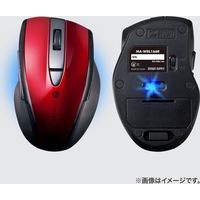 ワイヤレスマウス　無線　静音　5ボタン　中型サイズ　ブルーLED　MA-WBL166R　サンワサプライ　1個