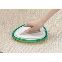 ユニットバスボンくん 風呂床ハンドブラシ抗菌 グリーン 約幅135×奥行180×高さ70mm 1個 山崎産業