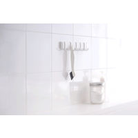 掃除の達人 すみっこブラシ 蛇口 サッシ 弁当箱 ミゾ 掃除用ブラシ ホワイト 1個 マーナ