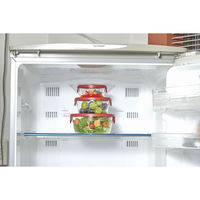 HARIO（ハリオ） 耐熱ガラス製保存容器 丸セット レッド 1セット（3個入：300ml、600ml、1200ml×各1個）