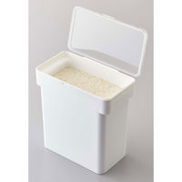 tower（タワー） 密閉 袋ごと米びつ 5kg 計量カップ付 ホワイト 1個 山崎実業