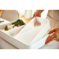 tower（タワー） 卓上水切りトレー 角型 ホワイト 1個 山崎実業