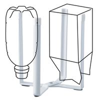 tower（タワー） ポリ袋エコホルダー ホワイト 1個 山崎実業