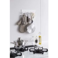 マグネット キッチンツールフック プレート ホワイト 1個 山崎実業 キッチン収納