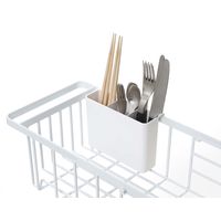 tower（タワー） 伸縮水切りワイヤーバスケット ホワイト 1個 山崎実業 キッチン収納