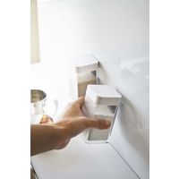 tower（タワー） マグネット小麦粉&スパイスボトル ホワイト 1個 山崎実業 キッチン収納