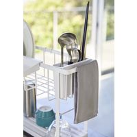 tower（タワー） スリーウェイ水切りワイヤーバスケット 2段 スリム ホワイト 1個 山崎実業 キッチン収納