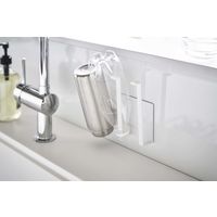 tower（タワー） マグネットグラス&ボトルホルダー ホワイト 1個 山崎実業 キッチン収納