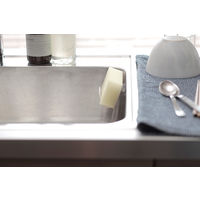 清潔謹製 抗菌キッチンスポンジ 単層 抗菌 泡立ち 水切れ ホワイト 1個 マーナ