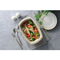 マジカリーノ シリコンスチーマー 角型 S 電子レンジ調理器 アイボリー 1個 和平フレイズ