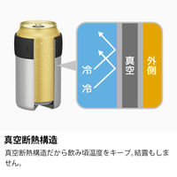 サーモス（THERMOS） 保冷缶ホルダー 350ml缶用 ブラック JCB-352 BK 1個