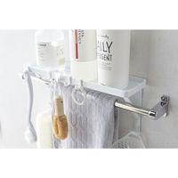 tower（タワー） タオル掛け上ラック 浴室壁面収納 ホワイト 山崎実業