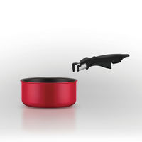 サーモス（THERMOS）デュラブルシリーズ取っ手のとれる鍋KOA レッド IH対応 18cm KOA-018 R 1個