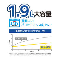 サーモス（THERMOS） 水筒 スポーツジャグ水筒 大容量 1.9L ブルーイエロー FPH-1900 BLY 1個 スポーツボトル