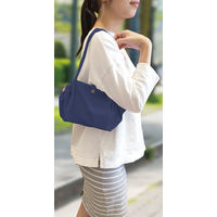 広がるランチバッグ ネイビー 1枚 マーナ ランチマット 弁当袋 弁当包み お弁当箱グッズ