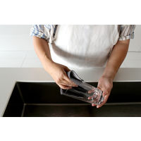 水垢とり ダスター クロス 水だけで汚れすっきり グレー 1枚 マーナ