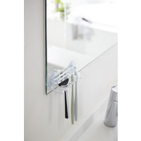 tower（タワー） 吸盤トゥースブラシホルダー 5連 ホワイト 1個 山崎実業