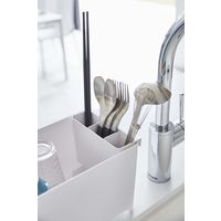 tower（タワー） スリム水切りバスケット ロング ホワイト 1個 山崎実業