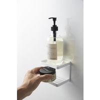 tower（タワー） マグネットバスルームソープトレー 2段 ホワイト 1個 山崎実業