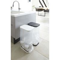 ルーチェ 分別ゴミ袋ホルダー ブラック 1個 山崎実業