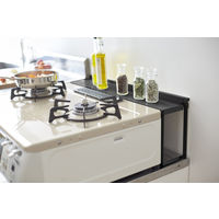 tower（タワー） コンロ奥隙間ラック ブラック 1個 山崎実業